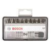 Bosch 2607002568 Extra Hard Screwdriver Bits Plus Holder, Mixed, 25mm Length