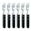Amefa Steak Forks (Black, Set of 6)