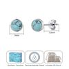 Philip Jones Synthetic Turquoise Stud Earrings