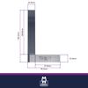 100mm/4 inch Engineers Square- Moore and Wright