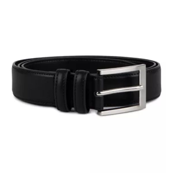 Threads by Totes Black Leather Belt