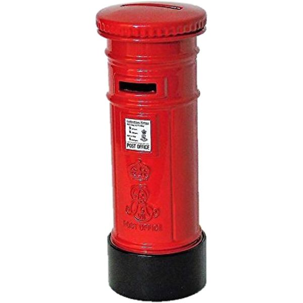 London Red Post Box Money Box, Made of Die Cast Metal, London Collectable Souvenir