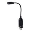 Elecom HS-MC08UBK PC Microphone, USB, Direct Insert, Flexible Arm, Mute Button, LED Included, Black
