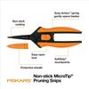 Fiskars Micro-Tip Pruning Snips Garden Sharp Clipper Non-Stick Blade 2-Count New