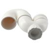 Upluckey Adapter U-Shaped Strong PVC Connector Durability White Elbow Pipe Fitting Pure Water Machine