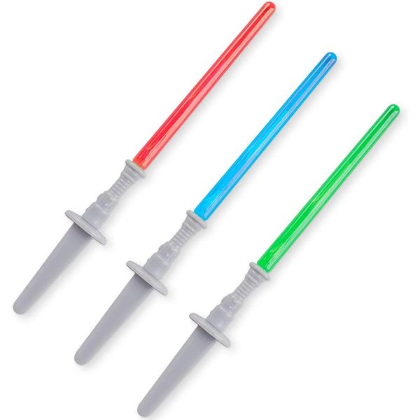 Light Sabre Cupcake Decoration Toppers Sticks Picks Set for Children Birthday Party, Fan Shows, Movies, 4" inches Tall (24 Pack)