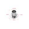 2Pcs Stainless Steel Wardrobe Rail Rod Pole Socket End Support Bracket Flange-22mm