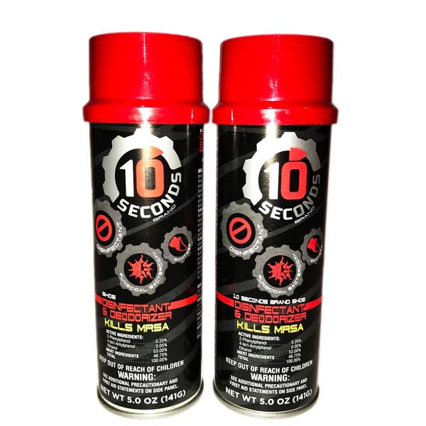 10-Seconds Deodorant & Disinfectant (Pack of 2) by 10-Seconds