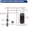 Uadme Double Float Switch, Liquid Level Sensor, DC 0~110V Stainless Steel Double Ball Float Switch, Water Level Controller Sensor Switch for Water Tank, Pool, Sink, Fish Tank(150mm)