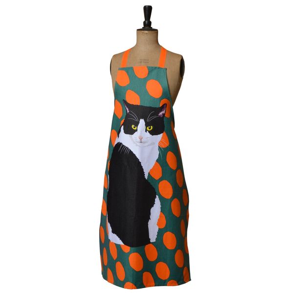 Cat Apron - black and white cat