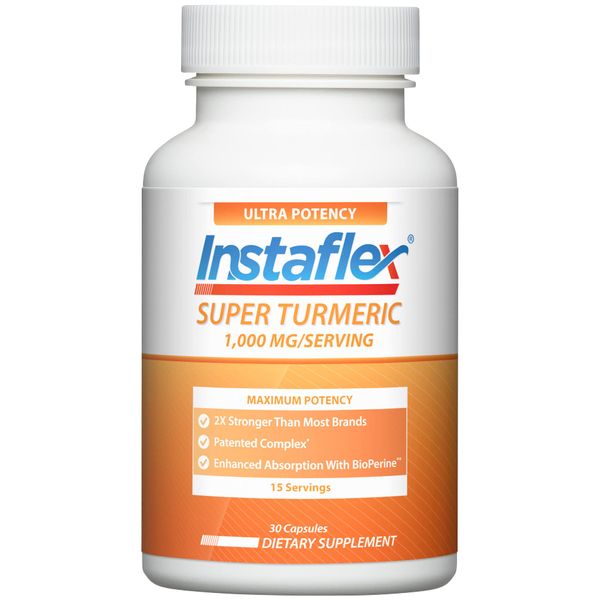 Instaflex Super Turmeric - 1000mg Turmeric Curcumin with BioPerine, Black Pepper Extract, 95% Curcuminoids, 30 Count