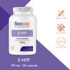 BESTVITE 5-HTP 100mg (120 Capsules) - No Stearates or Flow Agents