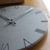 Modern Minimalist Concrete Hiding Gray (Numberless Dial) Silent Wall Clock