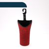 TUCKBOLD Auto Car Trash Can Durable Seat Back Trash Bin Red 1 Pc 3.9" Width 7.5" Height Plastic Rhinestone