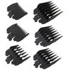 WELURE 6Pcs Clipper Guards Set Compatible for Wa-hl MC2 MC3 Multi-Purpose 79607 Clipper Models - Black