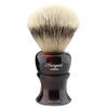 Haryali London Double Edge Safety Razor with Silver Tip Badger Hair Brush, Stand, Soap and Bowl Shaving Kit for Mens Perfect New Year Gift Set
