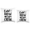 Cold Brew Coffee Crew Cold Brew Latte Iced Coffee Lover Throw Pillow