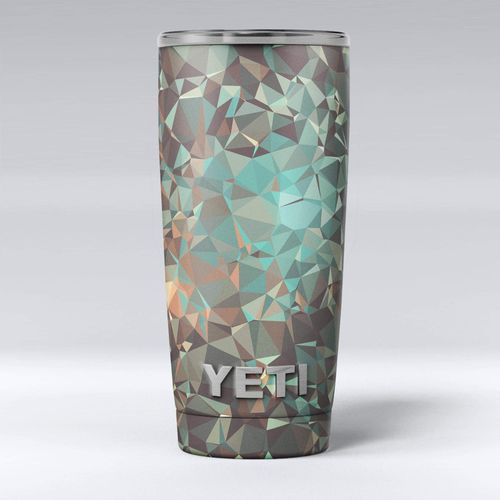 Design Skinz Abstract MultiColor Geometric Shapes Pattern - Skin Decal Vinyl Wrap Kit compatible with the Yeti Rambler Cooler Tumbler Cups