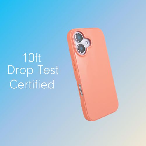 Sonix Case for iPhone 16 | Compatible with MagSafe | 10ft Drop Tested | Gloss Peach