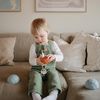 mushie Silicone Nesting Spheres Sensory Toy (Powder Blue)