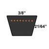 D&D 7029604 Replacement Belt fits SNAPPER INC