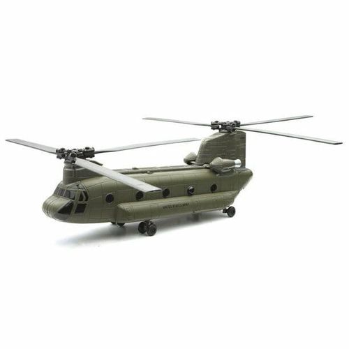 CH-47 Chinook Aircraft United States Army Olive Drab Military Mission Series 1/60 Diecast Model by New Ray 25793