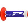 PROGRIP HANDLES ITEM 788 MM 22/25, WHITE/BLUE/RED, TRIPLE DENSITY