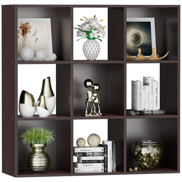 9 Cube Storage Shelf Display Closet Cabinet Organizer with Removable Back Panels