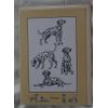 DALMATIAN GREETINGS CARD with 4 drawings