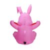 5FT Easter Pink Bunny Inflatable Lighted Yard Decorations LED Blow up Rabbit