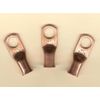 10 Big Bare Battery COPPER Ring Lug Terminal Connector #2 Wire Gauge 3/8" Stud