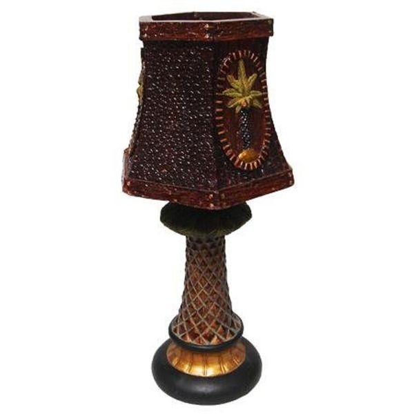 Palm Tree Décor Candle Lamp 12"h