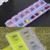Pills Box 7 Days Weekly Tablet Medicine Box Holder Storage Organizer (2 Rows Random Colour)