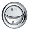 Wirquin Jollyflush Dual Flush Chrome Push Button, Toilet Flushing Button, 10717795