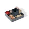 Durable Coffee Point Case Serving Box | Ideal for Serving Sugar, Milk Capsuals, Biscuits | Charcoal Colour