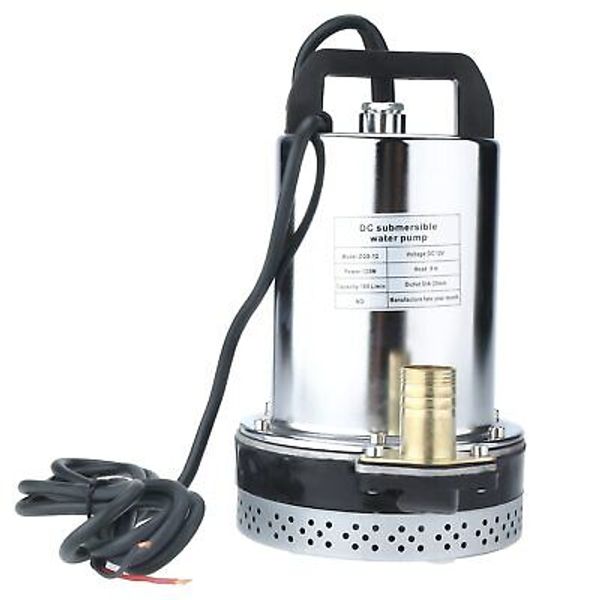 12V Farm & Ranch Solar Water Pump Submersible Booster 26 FT Lift Deep Well Pump