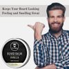 Striking Viking Vanilla Beard Balm - Styles, Strengthens & Softens Beards and Mustaches - Natural Beard Conditioner Wax with Organic Shea Butter, Tea Tree, Argan & Jojoba Oils and Vanilla Scent