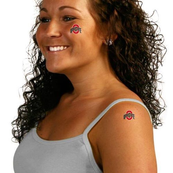 Ohio State Buckeyes 4-Pack Team Logo Temporary Tattoos