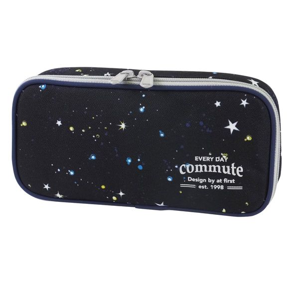 [At First] Cosmetic Case, Pen Case, Black
