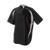 Youth Medium Black/White 1/4 Zip Baseball/Softball Jacket