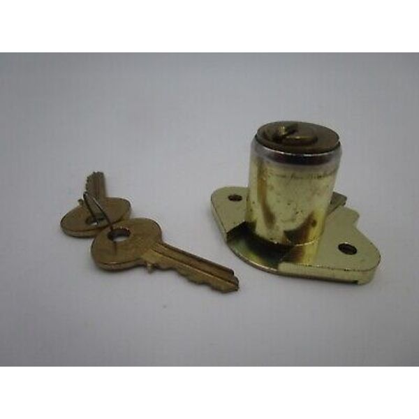 Brass Desk/Cabinet Lock CCL Co. made in USA
