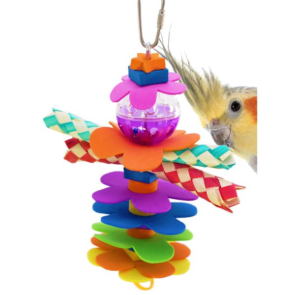 Bonka Bird Toys 1861 Flower Power Bird Toy Parrot cage Toys Cages Cockatiel parrotlet Conure