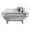 Stainless Steel 4Pack 8 Quart Rectangular Chafing Dish Full Size Buffet Catering