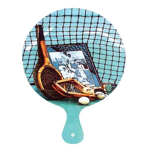 *NEW* Navika USA Vintage Tennis Cutting Board/Cheese Tray, Blue/Brown  - E3C