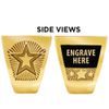 Crown Awards Golf Premiere Engravable Ring, Gold Golf Ring with Custom Engraving, Size 10