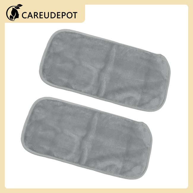 2Pcs Makeup Removal Cleaning Cloth Reusable Makeup Remover Gray 16''x8''