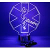 EMT Night Light Lamp Emergency Services LED Personalized Free Engraved, & Remote