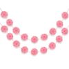 (PKT) 2 Pack Pink Fluffy Garlands 3.65m