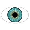 CafePress Weird Eye Oval Sticker Oval Car Bumper Sticker