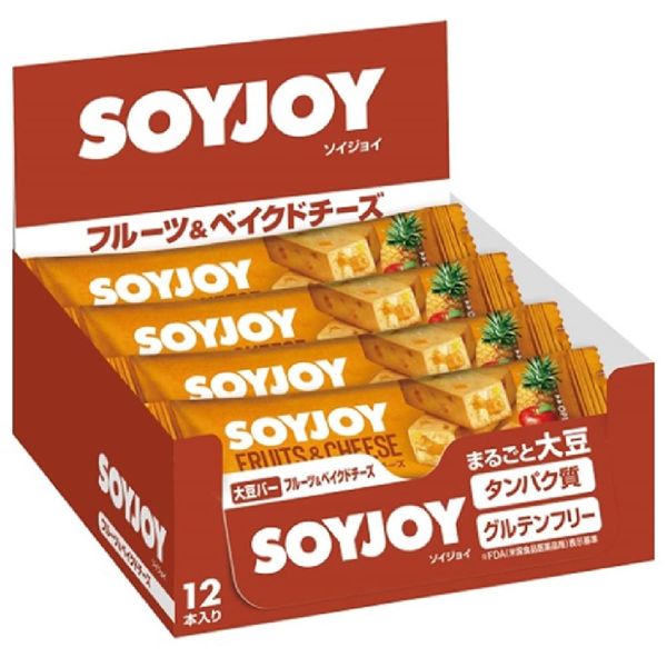 Otsuka Pharmaceutical SOYJOY Snack Bars, Fruit & Baked Cheese, 1.1 oz (30 g) x 24 Bars